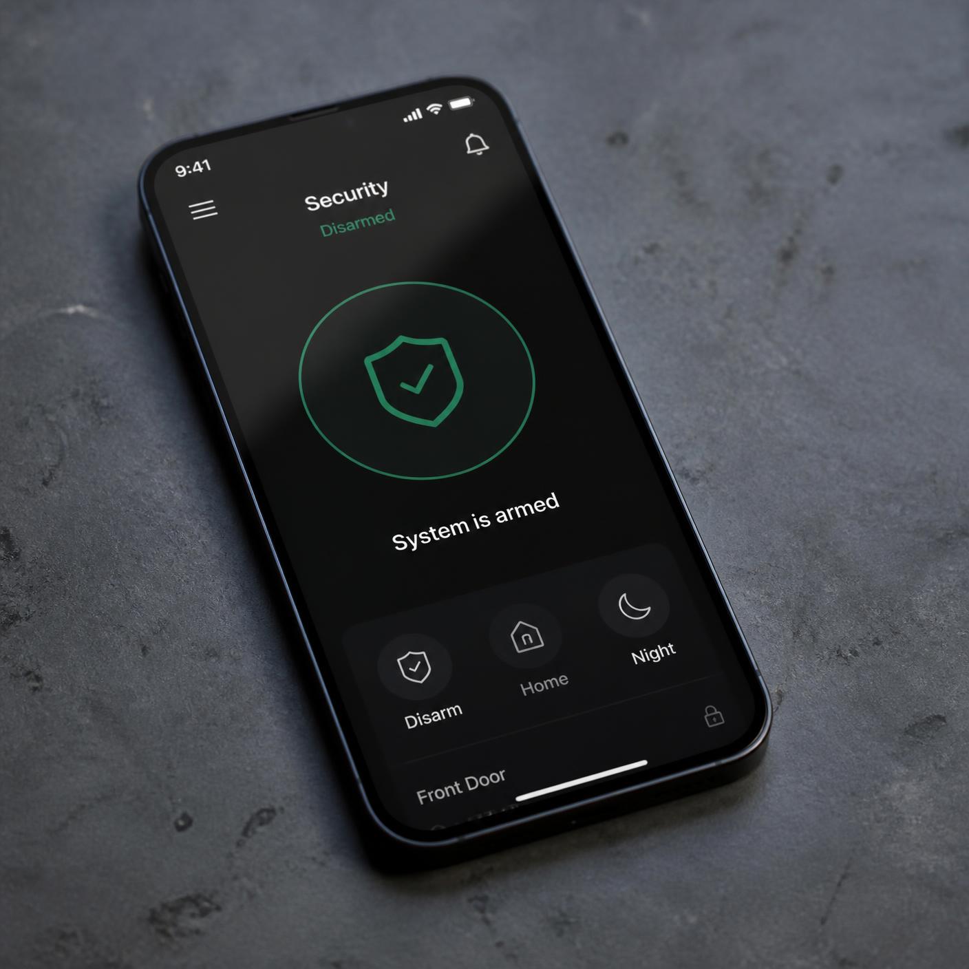 Beveiligingssysteem bedienen met de App op de telefoon